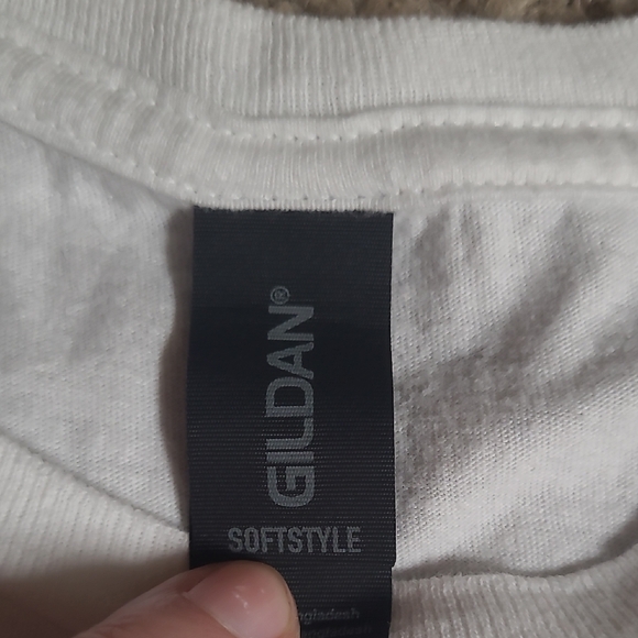 Gildan White Graphic Tee - Picture 2 of 5